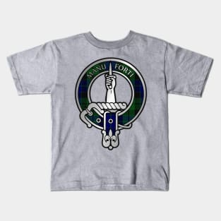 Clan MacKay Tartan Crest Kids T-Shirt